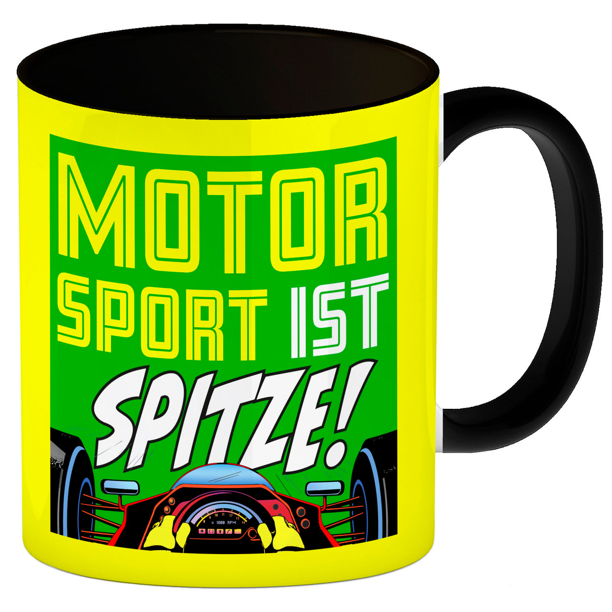 Motorsport ist spitze! Rennwagen Kaffeebecher