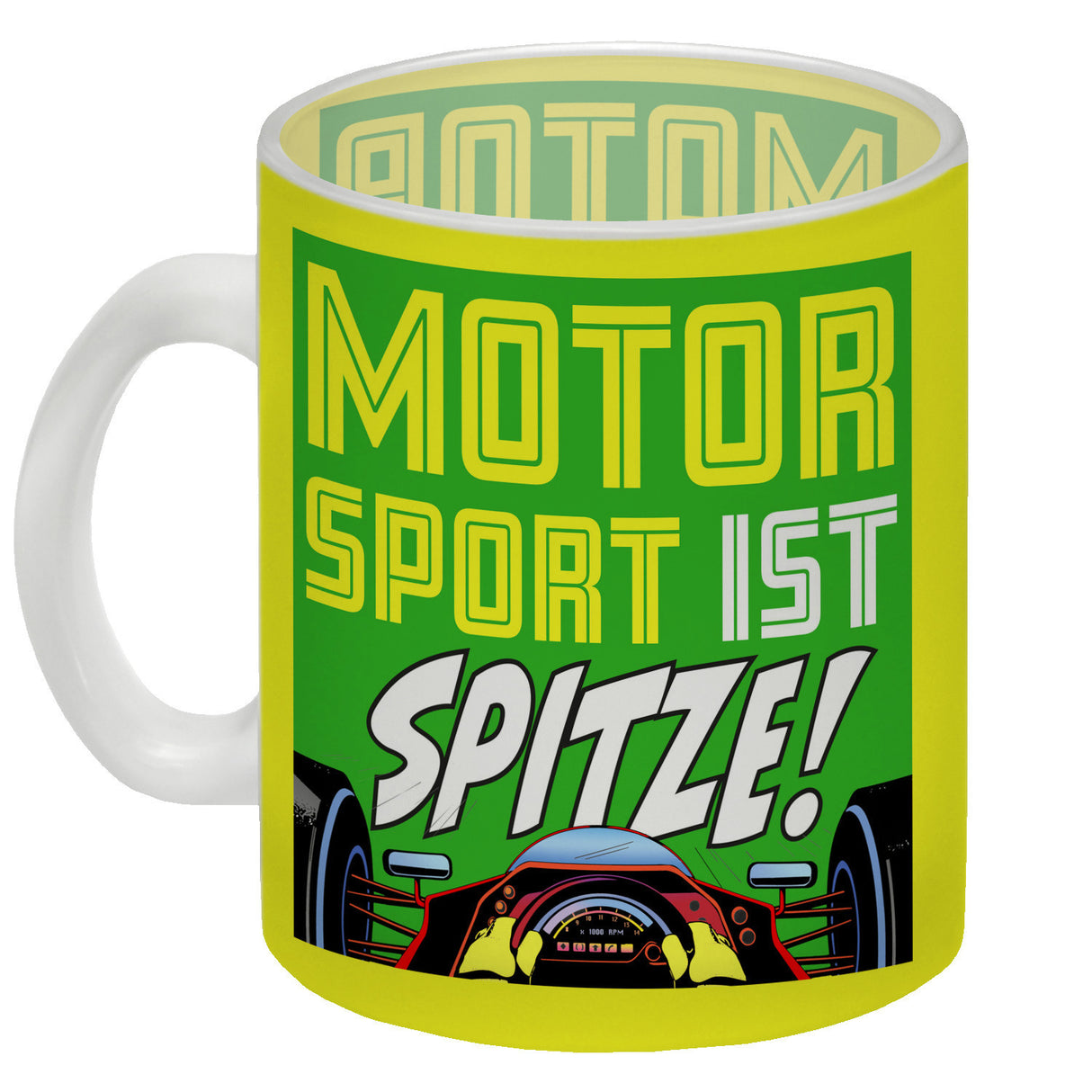 Motorsport ist spitze! Rennwagen Kaffeebecher