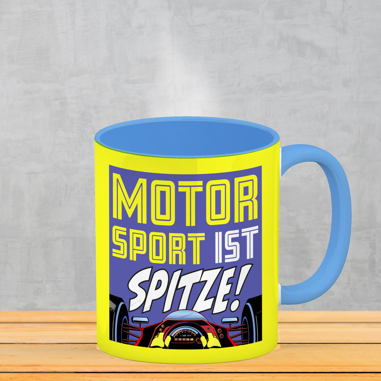 Motorsport ist spitze! Rennwagen Kaffeebecher