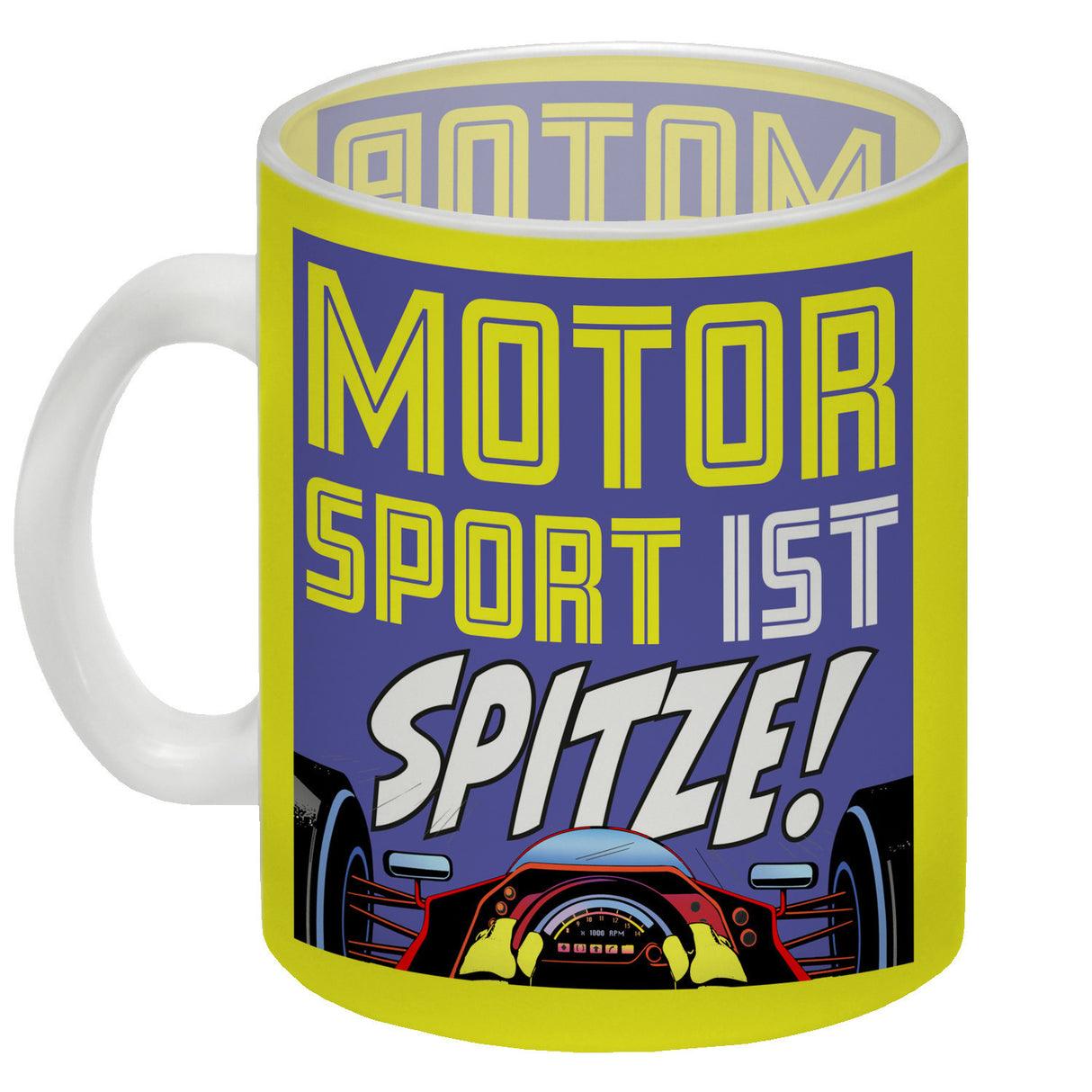 Motorsport ist spitze! Rennwagen Kaffeebecher