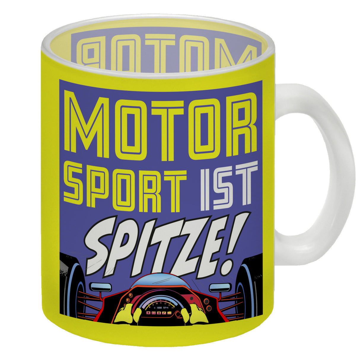 Motorsport ist spitze! Rennwagen Kaffeebecher