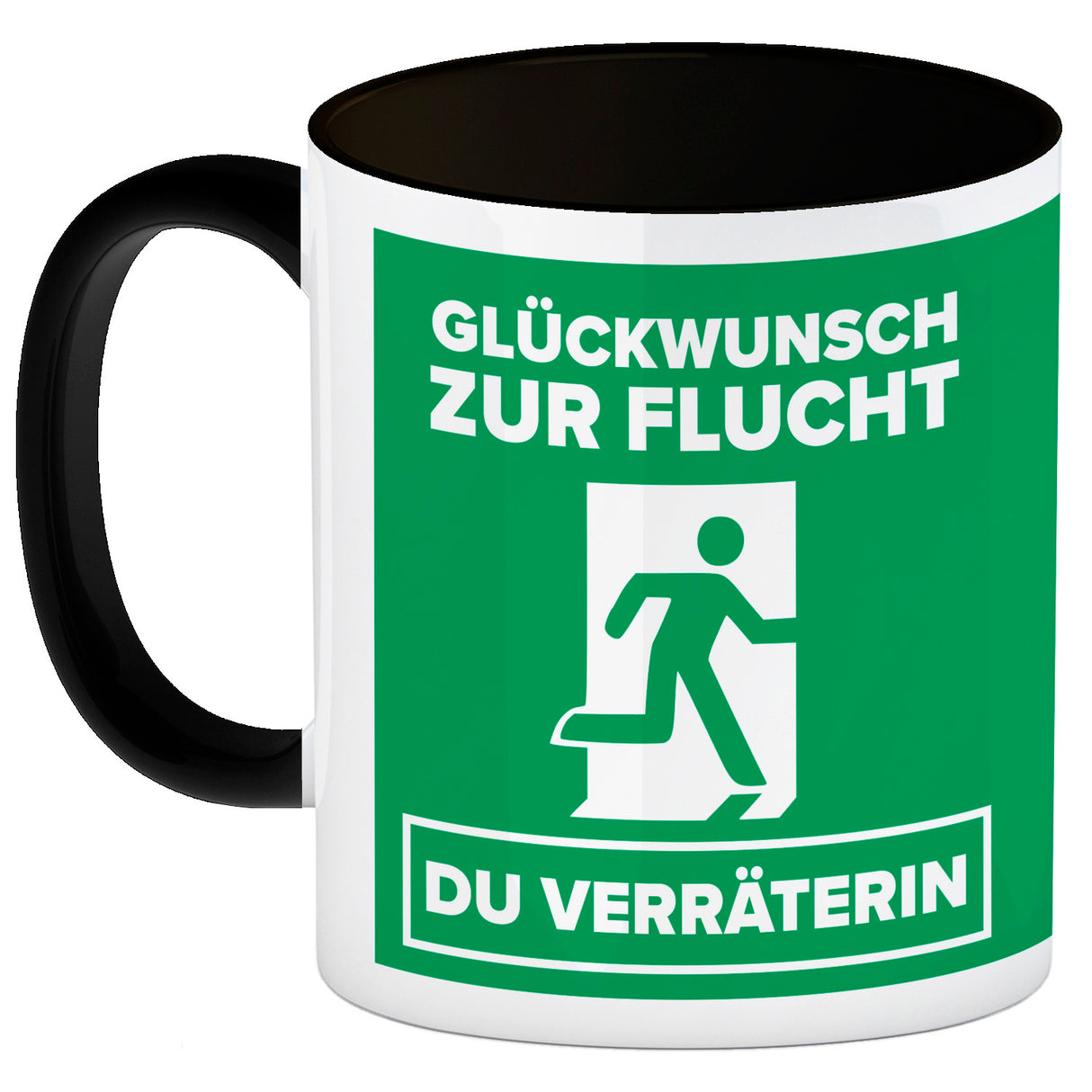 Glückwunsch zur Flucht du Verräter Kaffeebecher