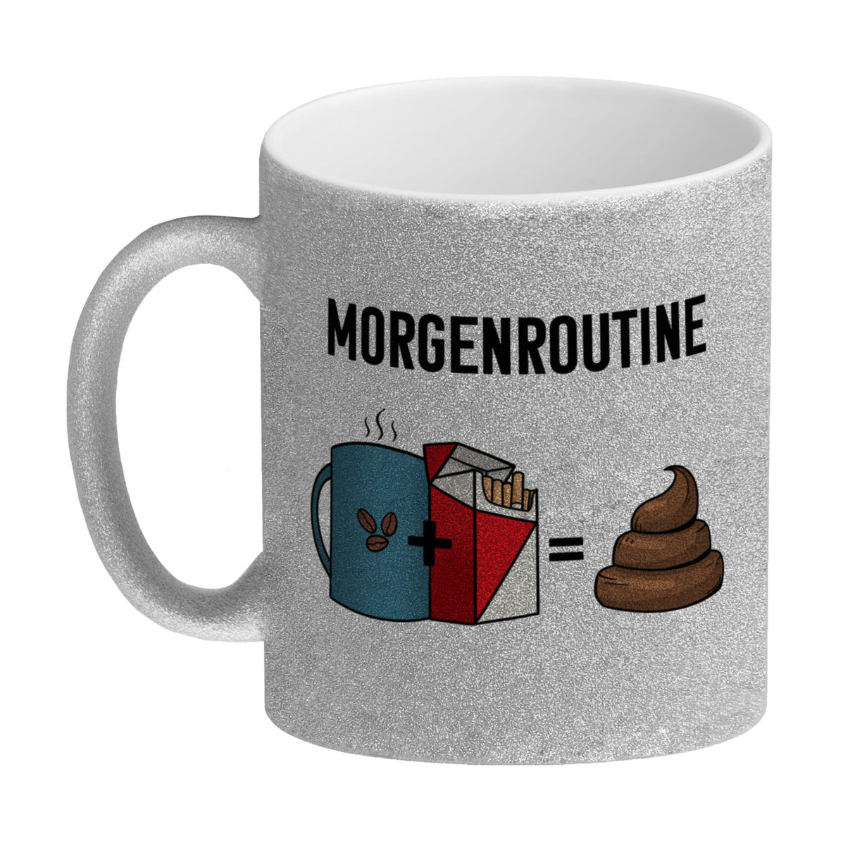 Meine Morgenroutine Kaffee + Kippe = Kacken Kaffeebecher