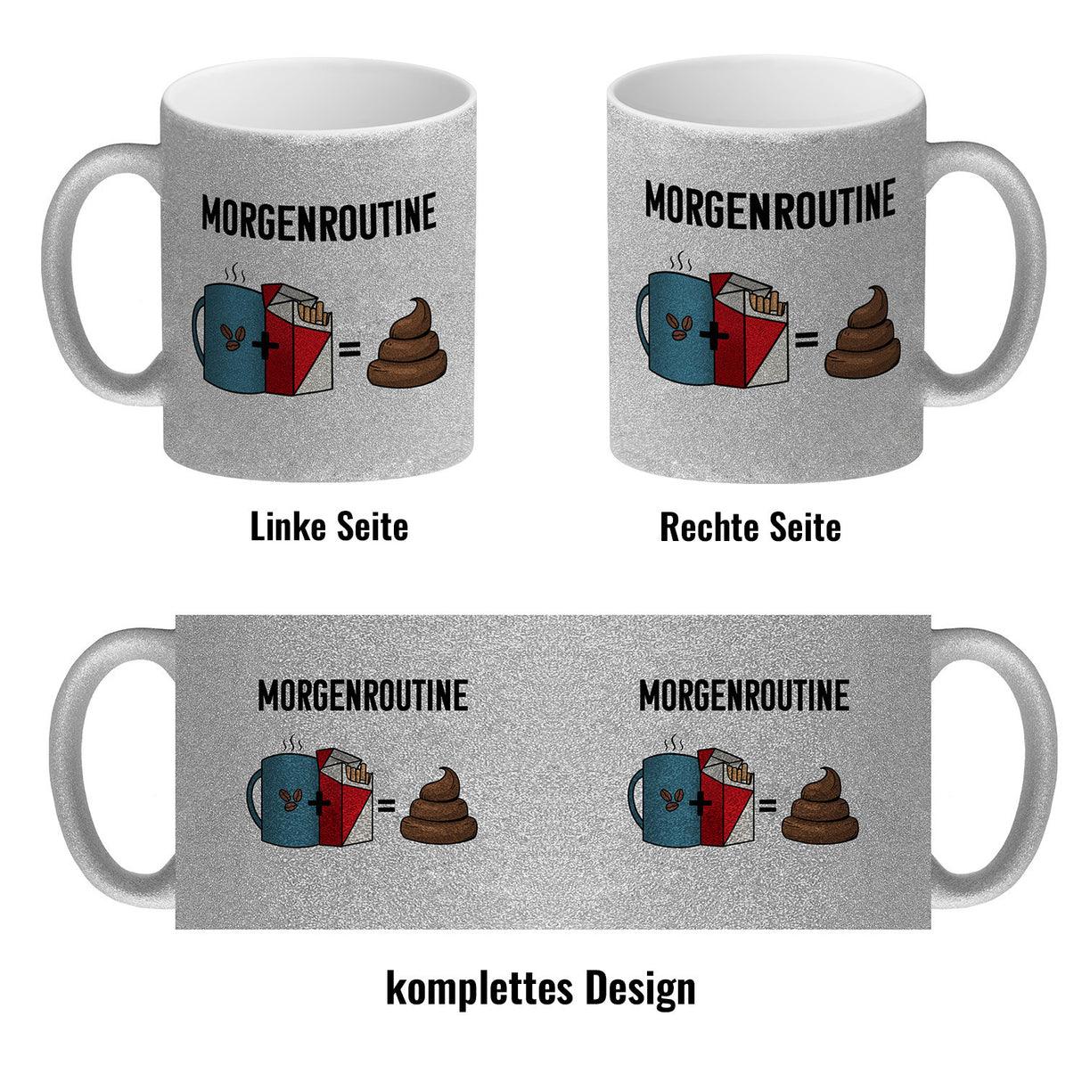 Meine Morgenroutine Kaffee + Kippe = Kacken Kaffeebecher