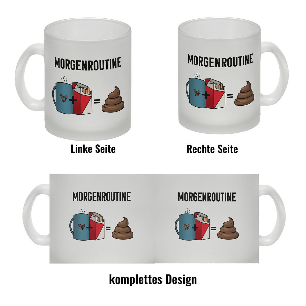Meine Morgenroutine Kaffee + Kippe = Kacken Kaffeebecher
