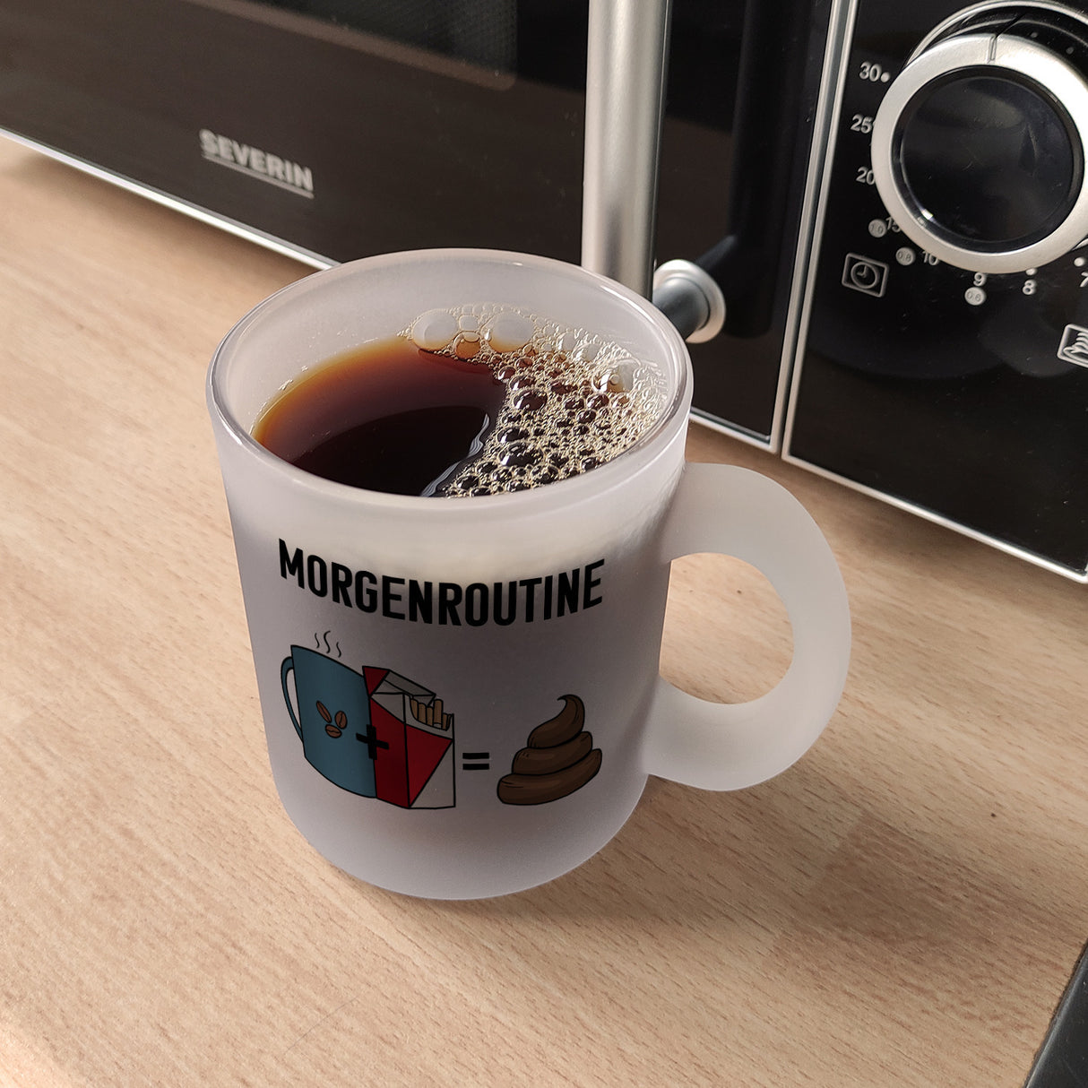 Meine Morgenroutine Kaffee + Kippe = Kacken Kaffeebecher