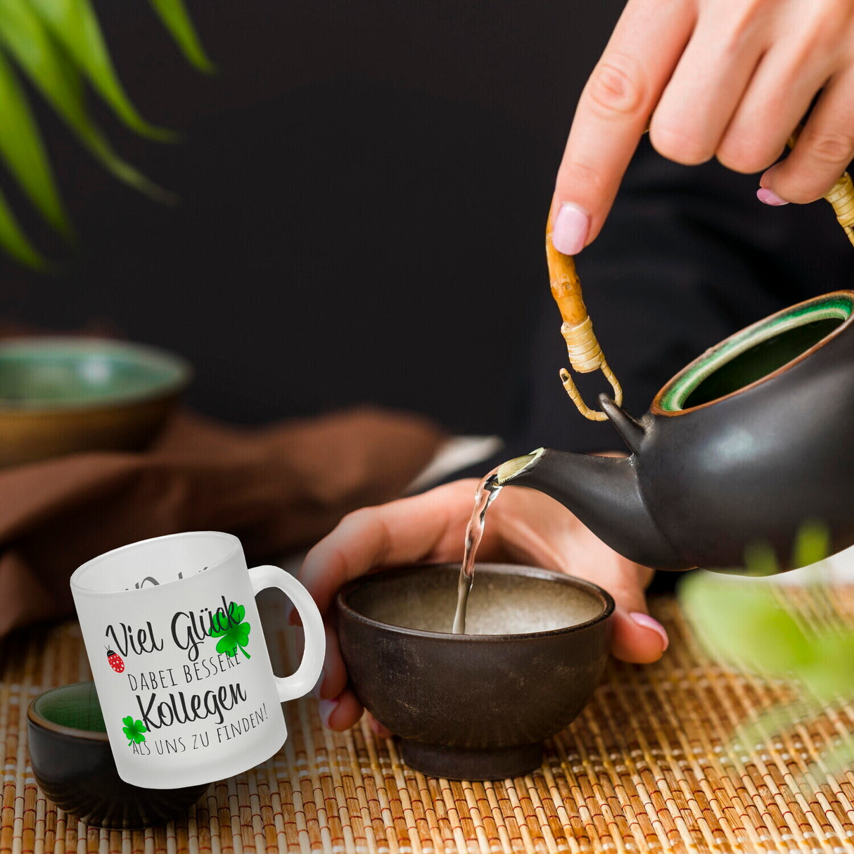 Viel Glück dabei, bessere Kollegen als uns zu finden Kaffeebecher