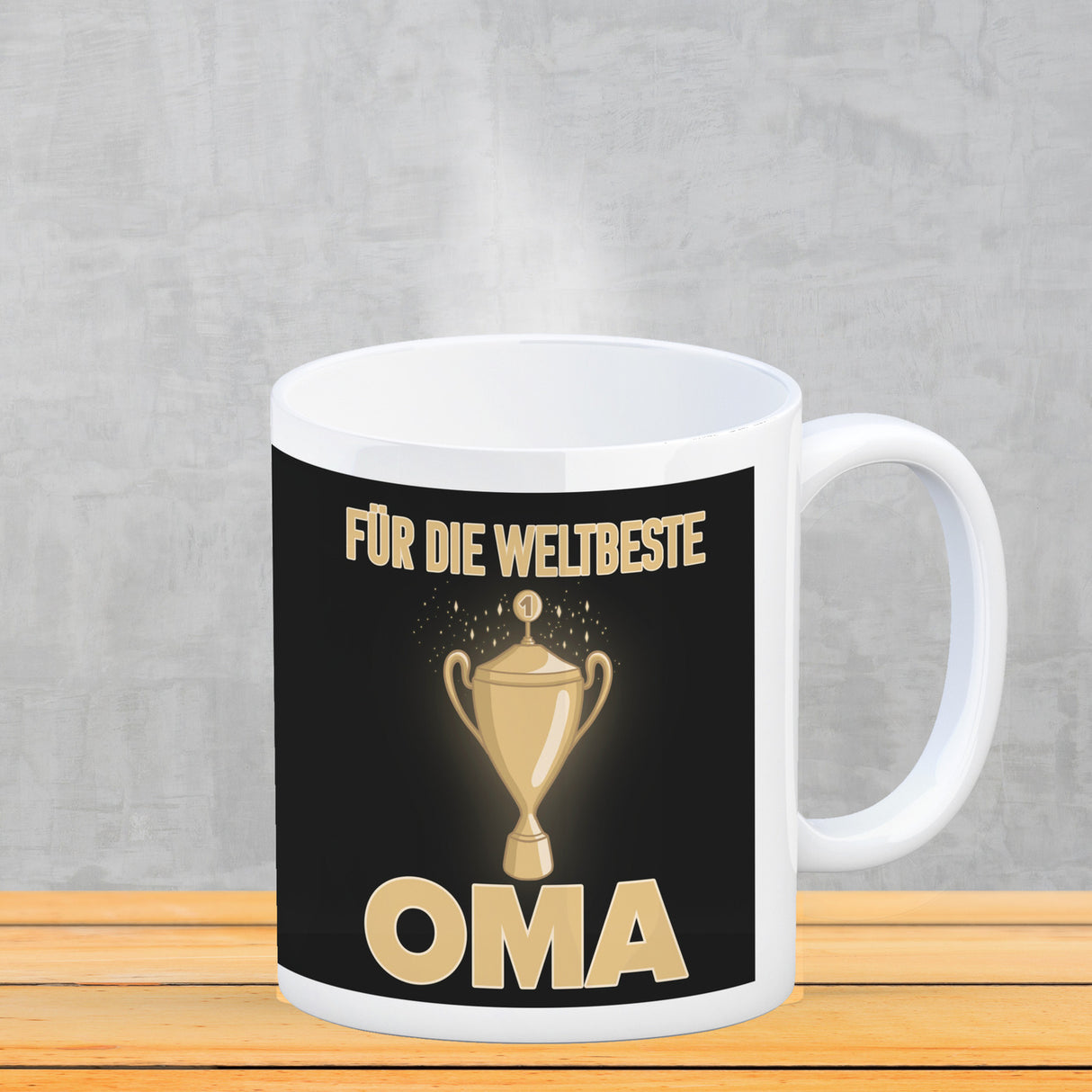 Für den weltbesten Opa Kaffeebecher mit Pokal