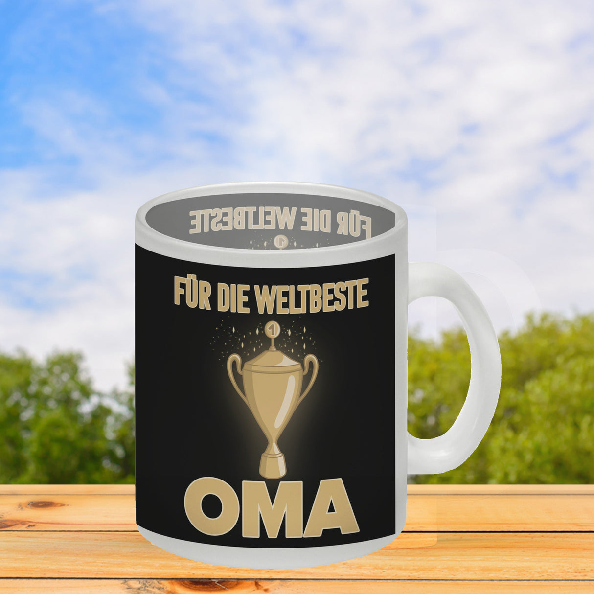 Für den weltbesten Opa Kaffeebecher mit Pokal