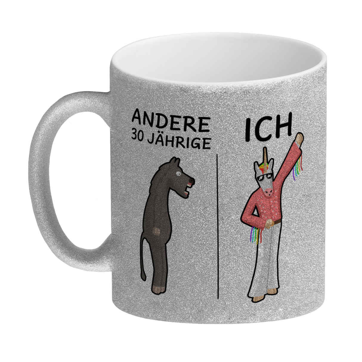 Kaffeebecher für den 30. Geburtstag mit Motiv: Andere und Ich