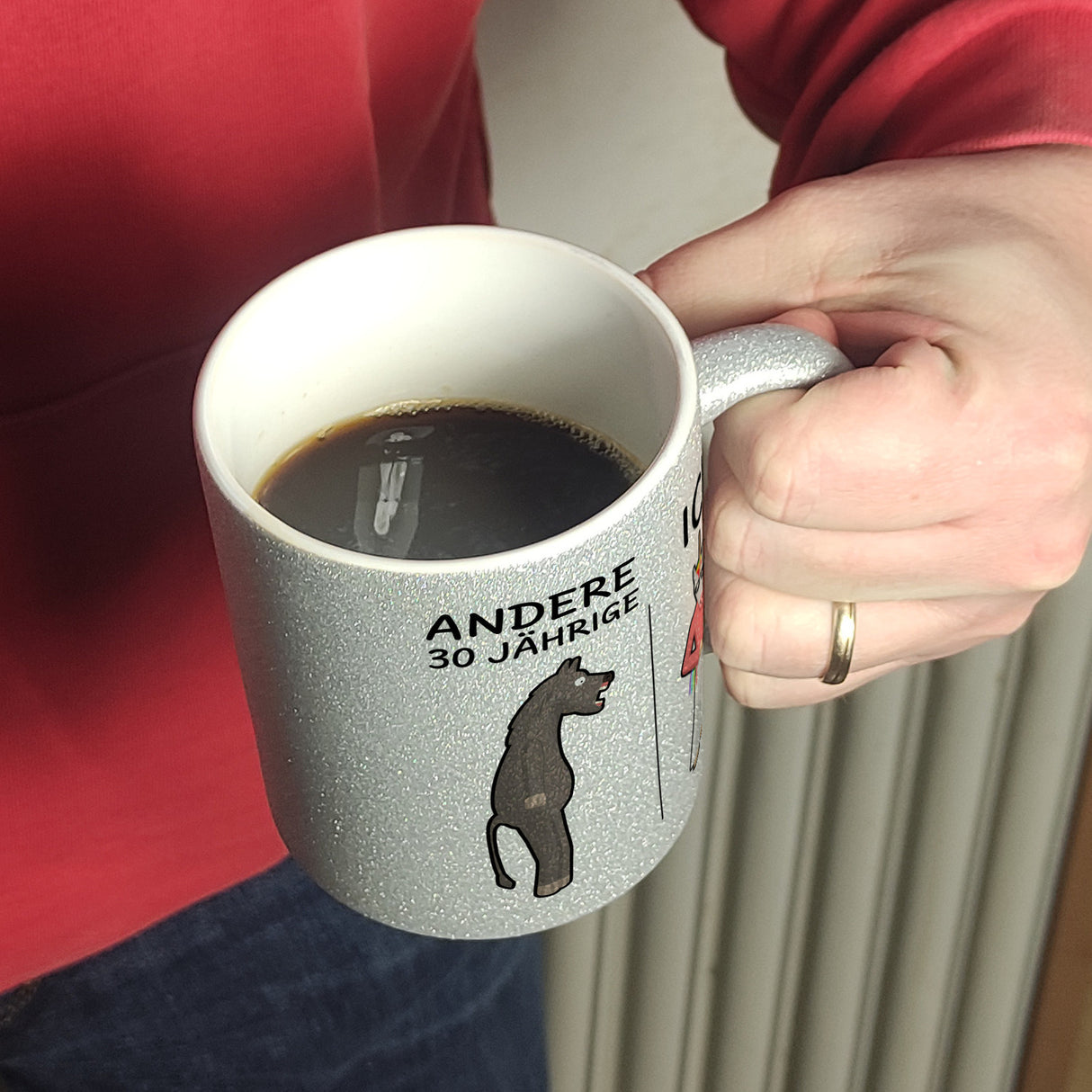 Kaffeebecher für den 30. Geburtstag mit Motiv: Andere und Ich
