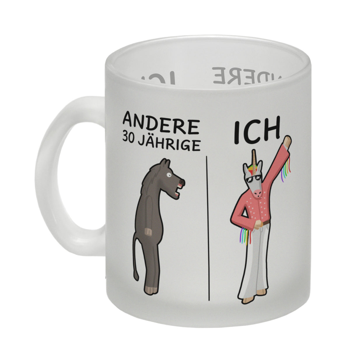Kaffeebecher für den 30. Geburtstag mit Motiv: Andere und Ich