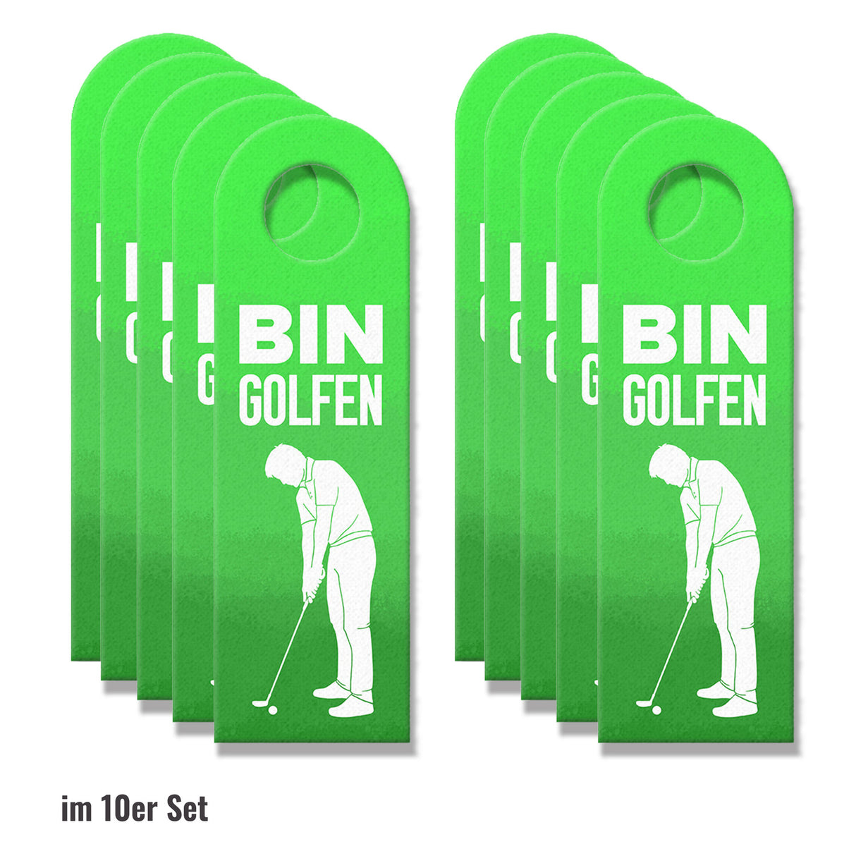 Bin Golfen oder bin wieder da Türhänger für Golfspieler