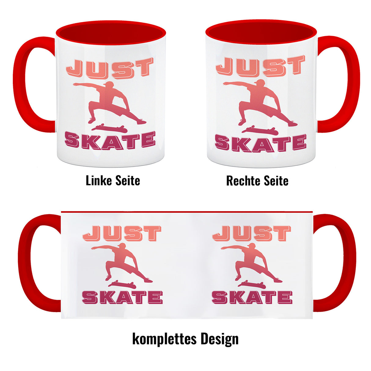 Just Skate Kaffeebecher für Skater