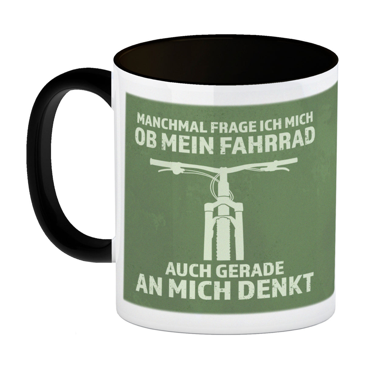 Manchmal frage ich mich ob mein Fahrrad auch gerade an mich denkt Kaffeebecher