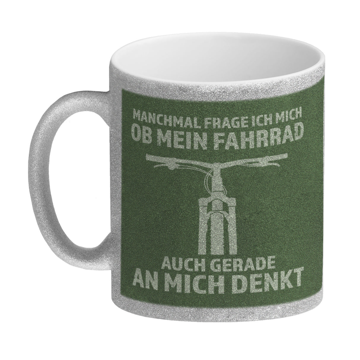 Manchmal frage ich mich ob mein Fahrrad auch gerade an mich denkt Kaffeebecher