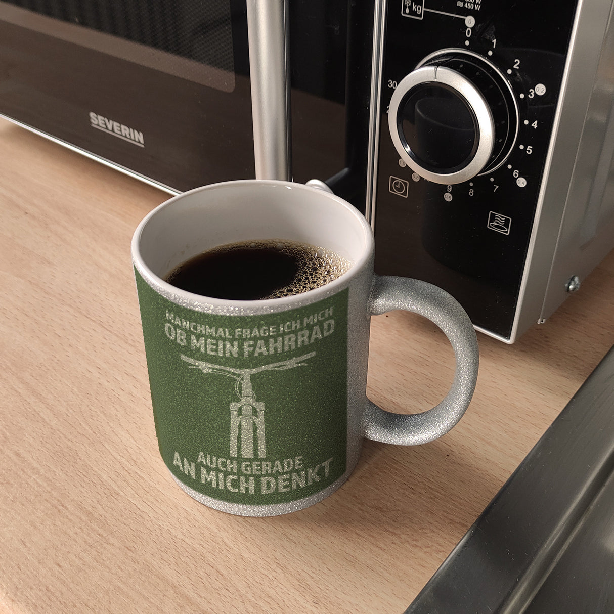 Manchmal frage ich mich ob mein Fahrrad auch gerade an mich denkt Kaffeebecher