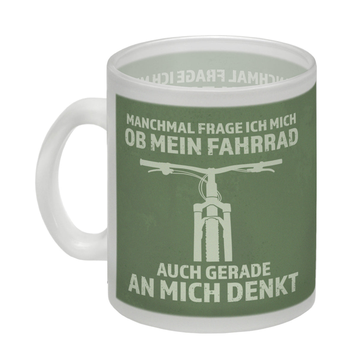 Manchmal frage ich mich ob mein Fahrrad auch gerade an mich denkt Kaffeebecher