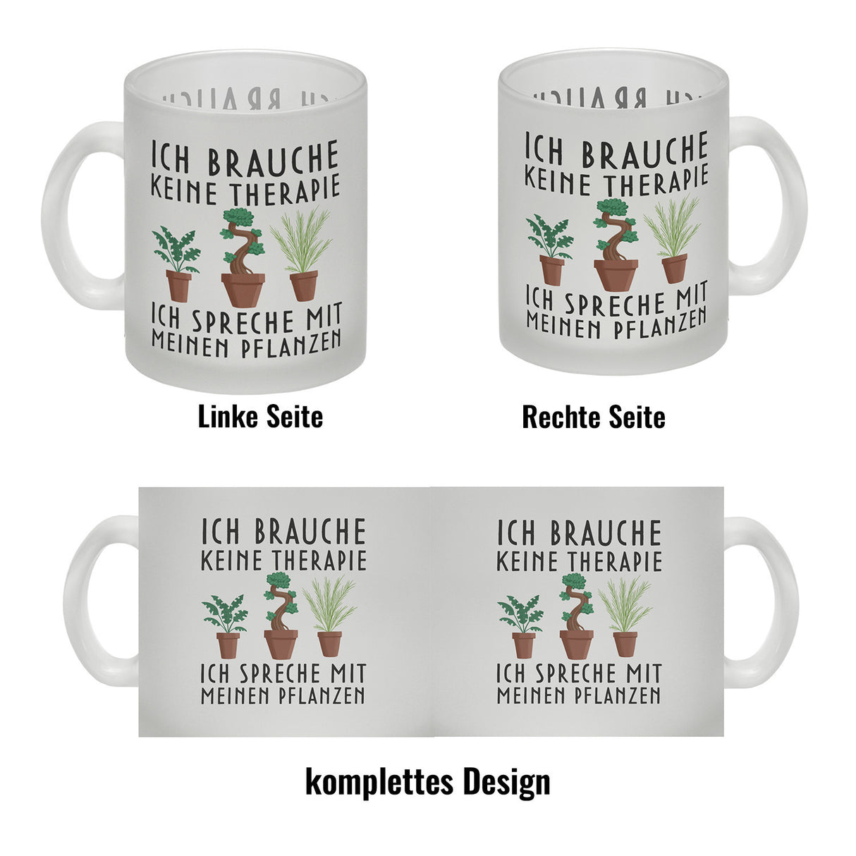 Ich brauche keine Therapie ich spreche mit meinen Pflanzen Kaffeebecher