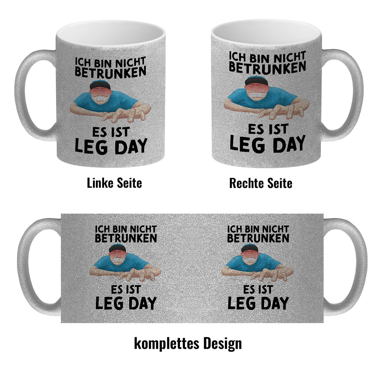 Ich bin nicht betrunken - Es ist Leg Day Fitness Kaffeebecher