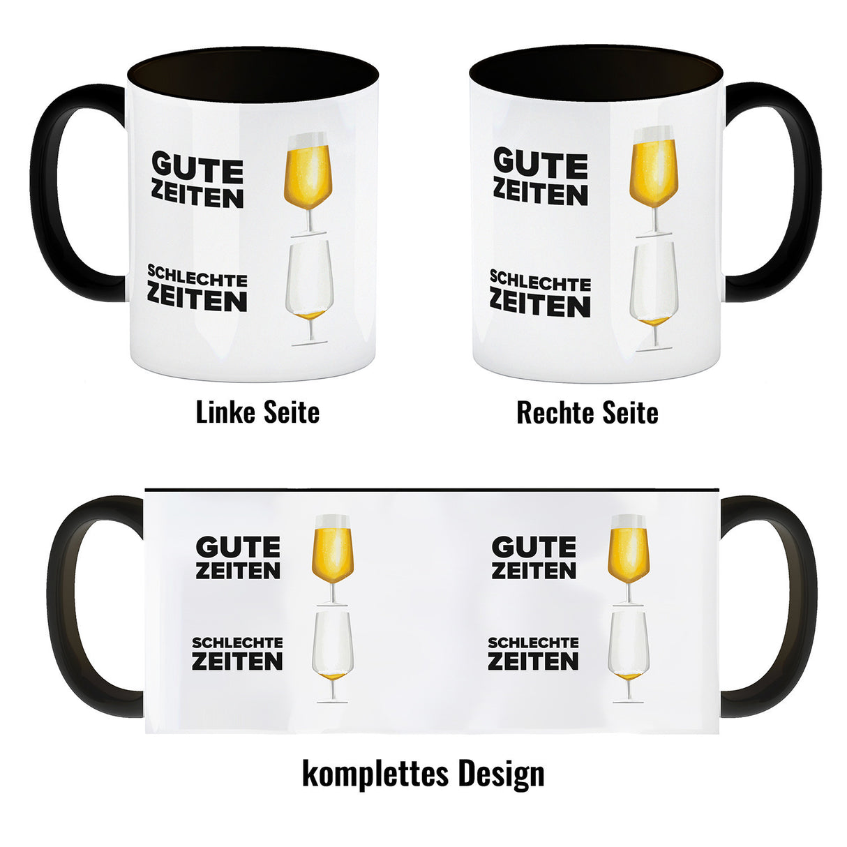 Gute Zeiten - Schlechte Zeiten Bier Kaffeebecher