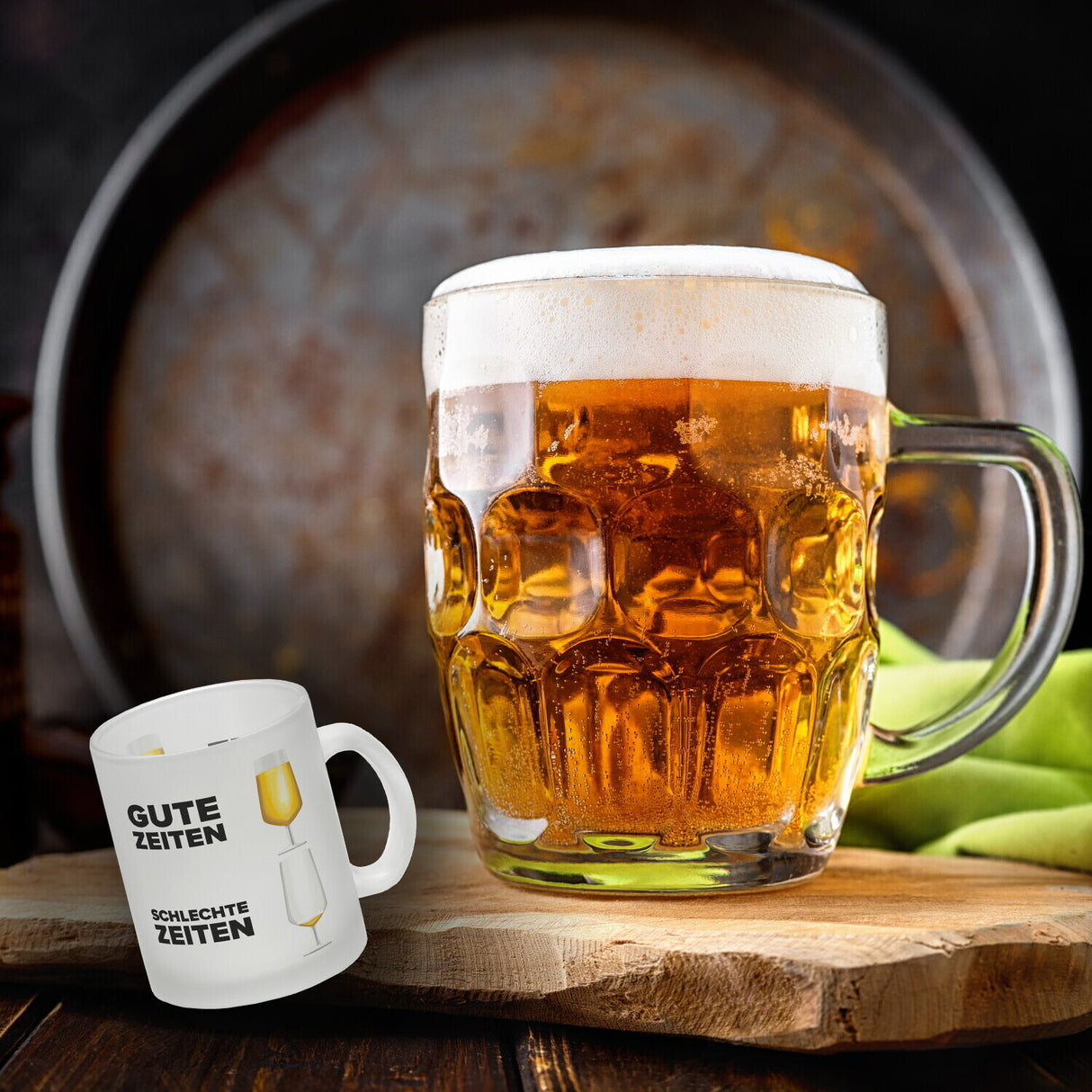 Gute Zeiten - Schlechte Zeiten Bier Kaffeebecher