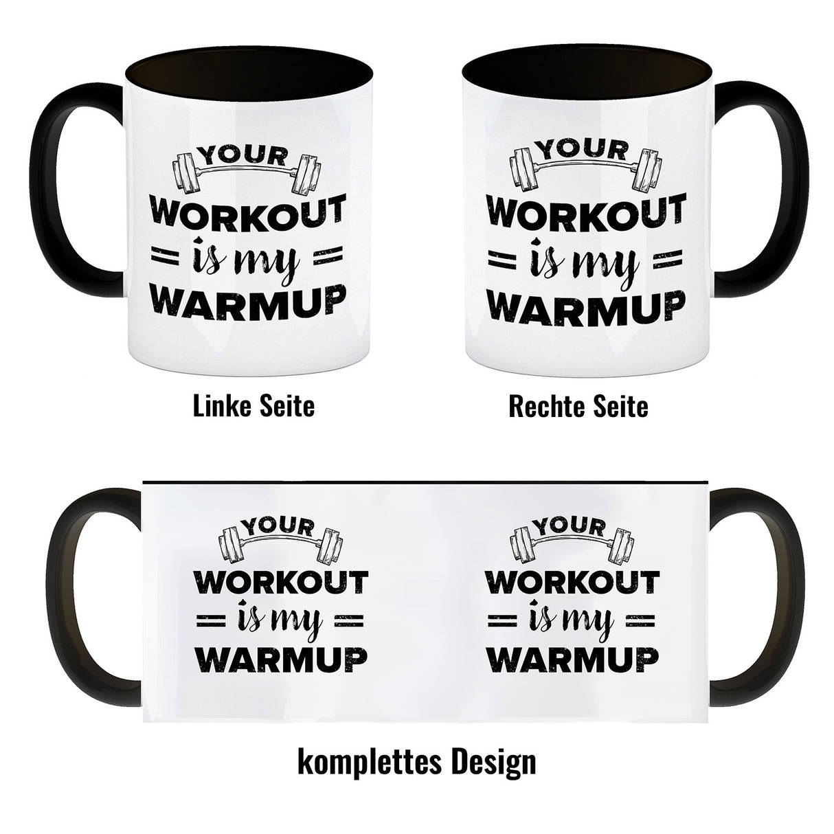 Your workout is my warmup Fitness Kaffeebecher