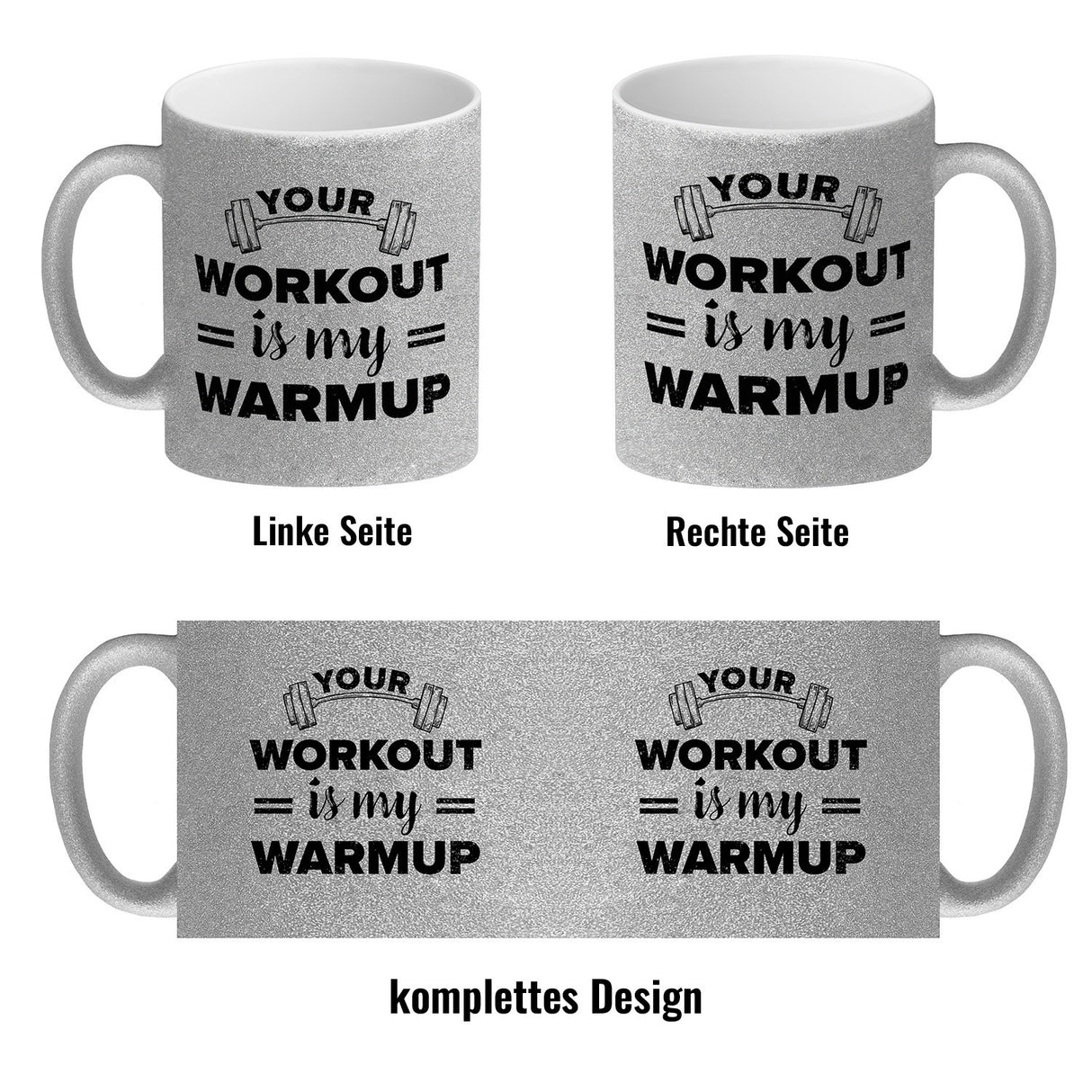 Your workout is my warmup Fitness Kaffeebecher