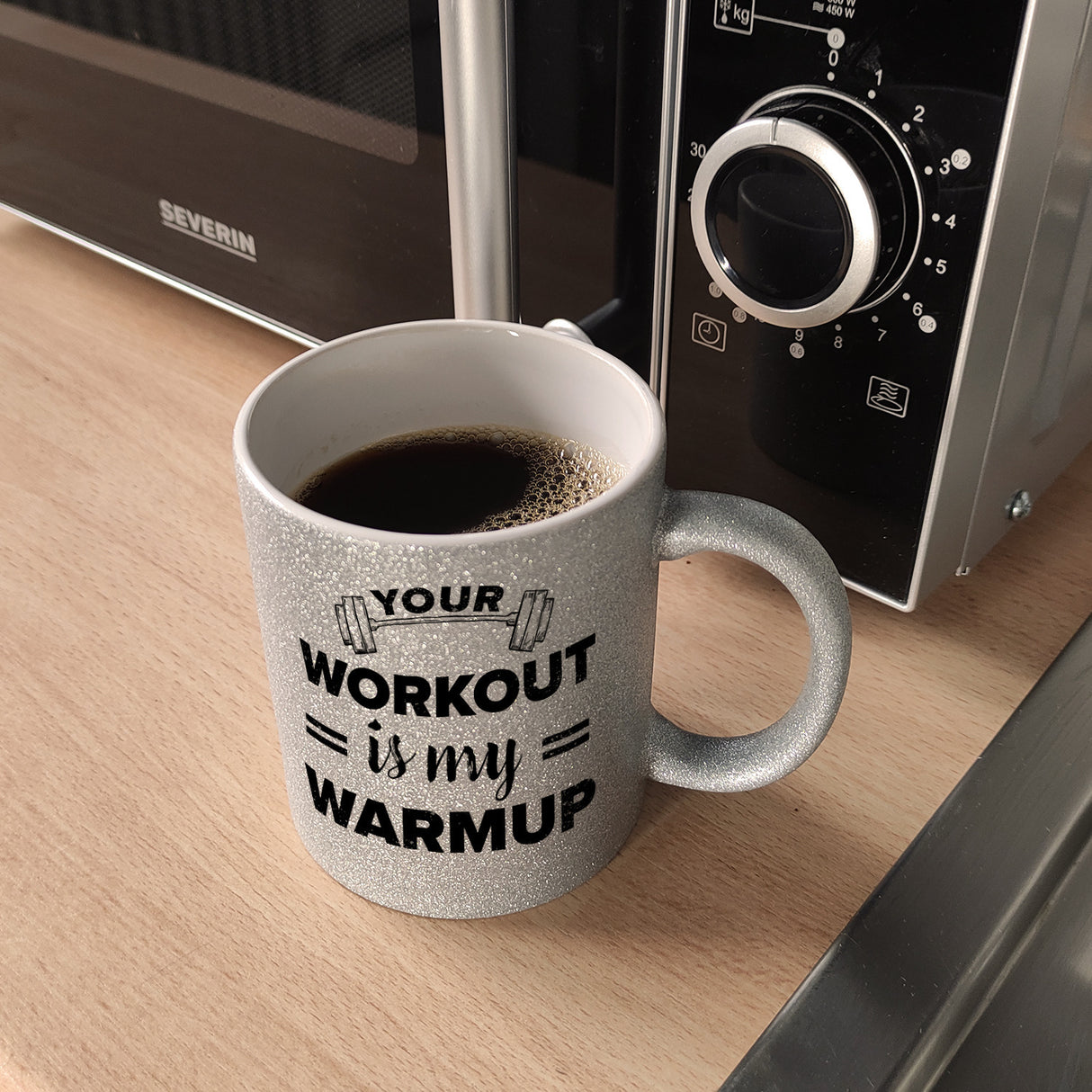 Your workout is my warmup Fitness Kaffeebecher