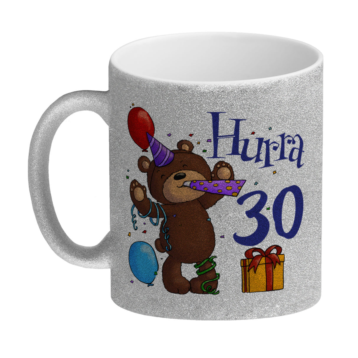 30. Geburtstag Kaffeebecher mit lustigem Spruch: Teddy