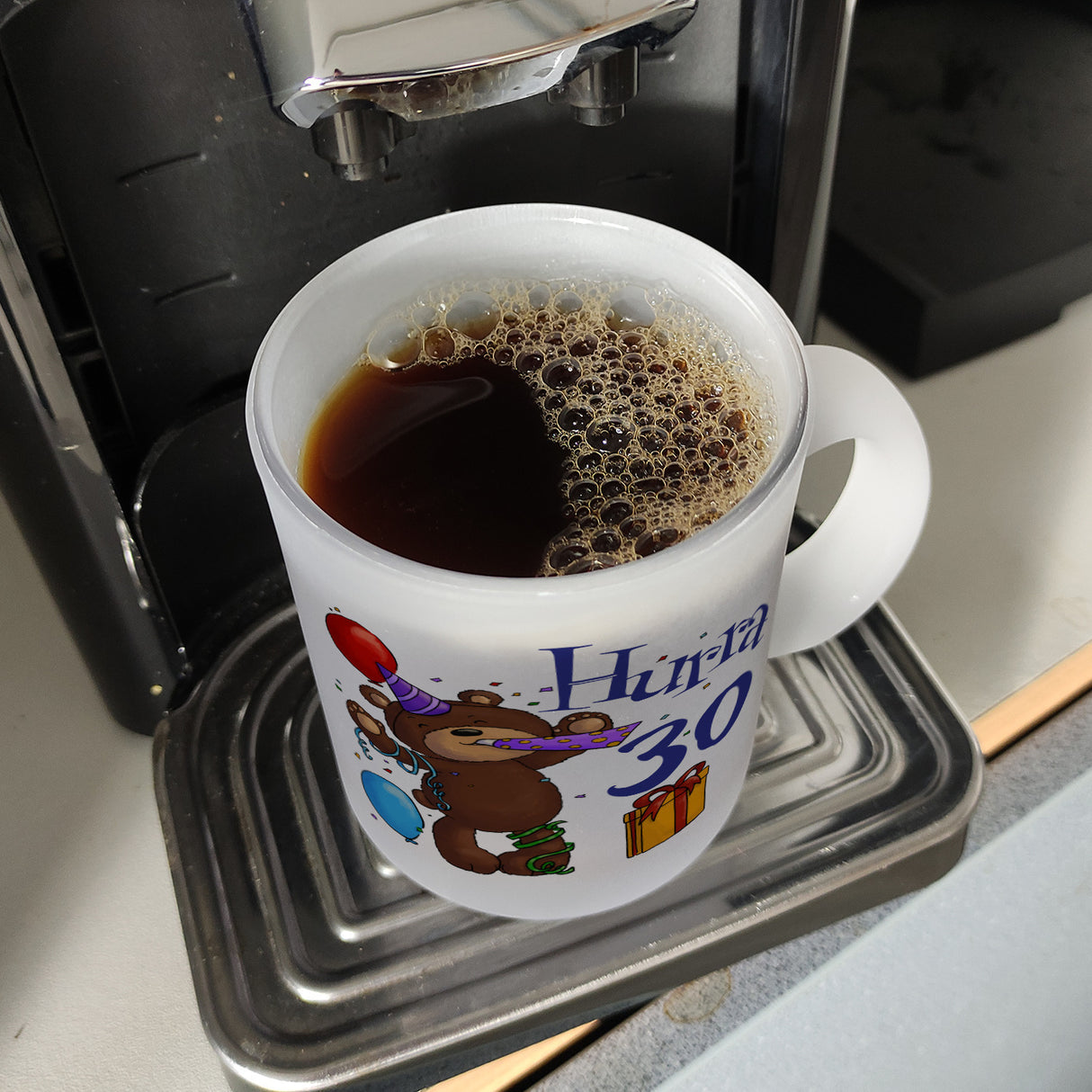 30. Geburtstag Kaffeebecher mit lustigem Spruch: Teddy
