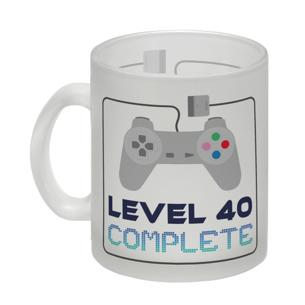 40. Geburtstag Kaffeebecher mit lustigem Spruch: Level 40
