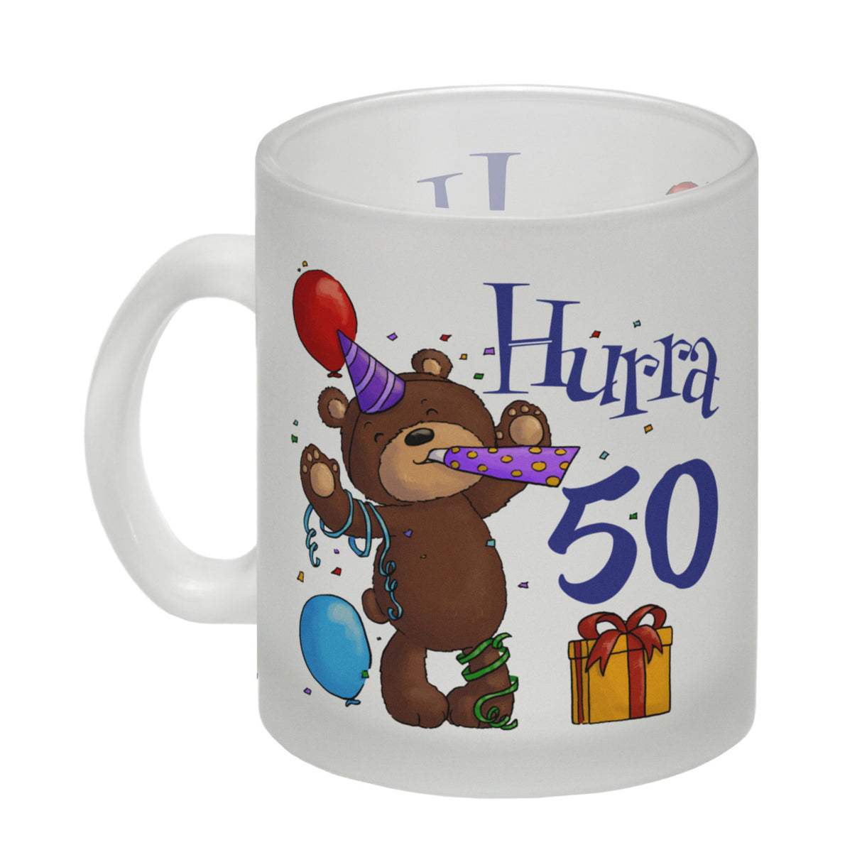 50. Geburtstag Kaffeebecher mit lustigem Spruch: Teddy
