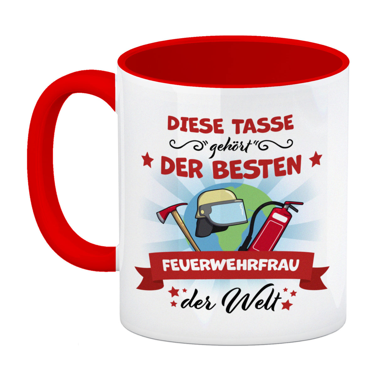 Beste Feuerwehrfrau der Welt Kaffeebecher