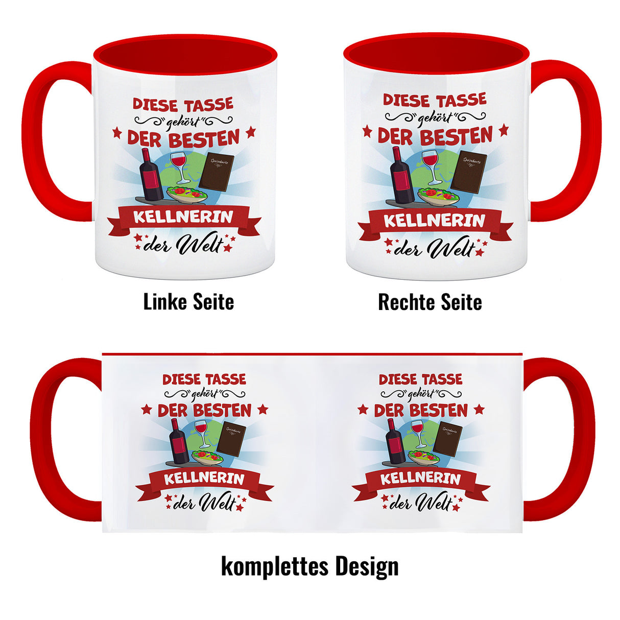 Beste Kellnerin der Welt Kaffeebecher
