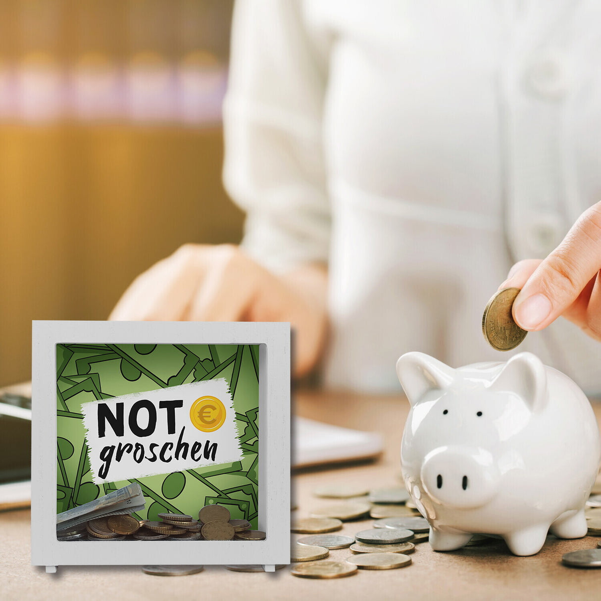 Notgroschen Spardose für den Notfall