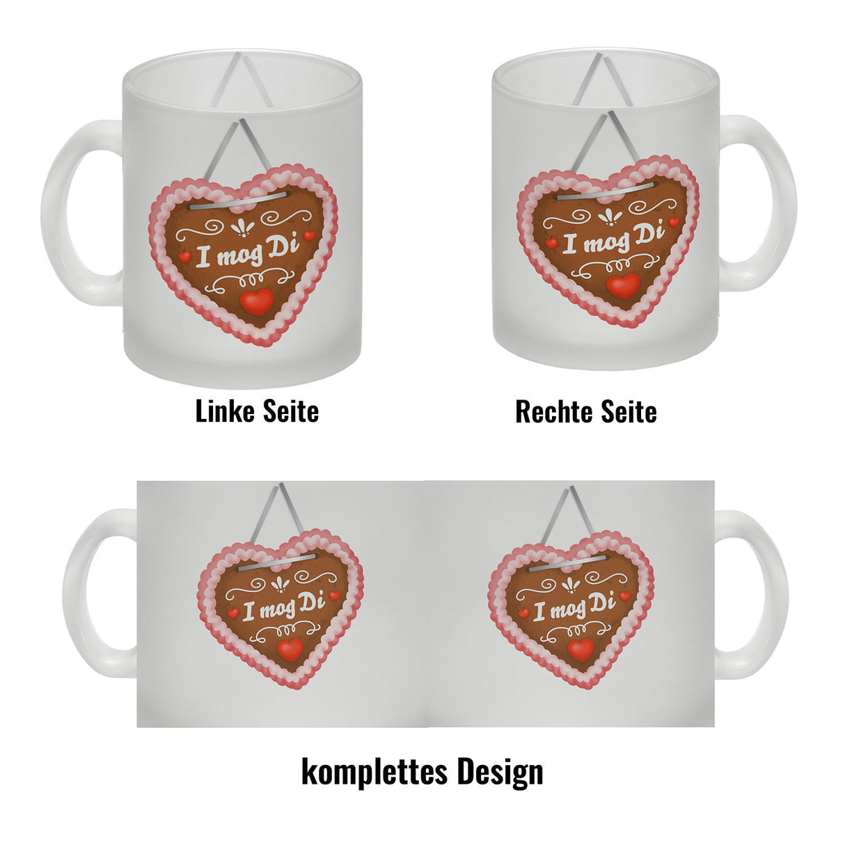 I mog di Kaffeebecher mit Lebkuchenherz