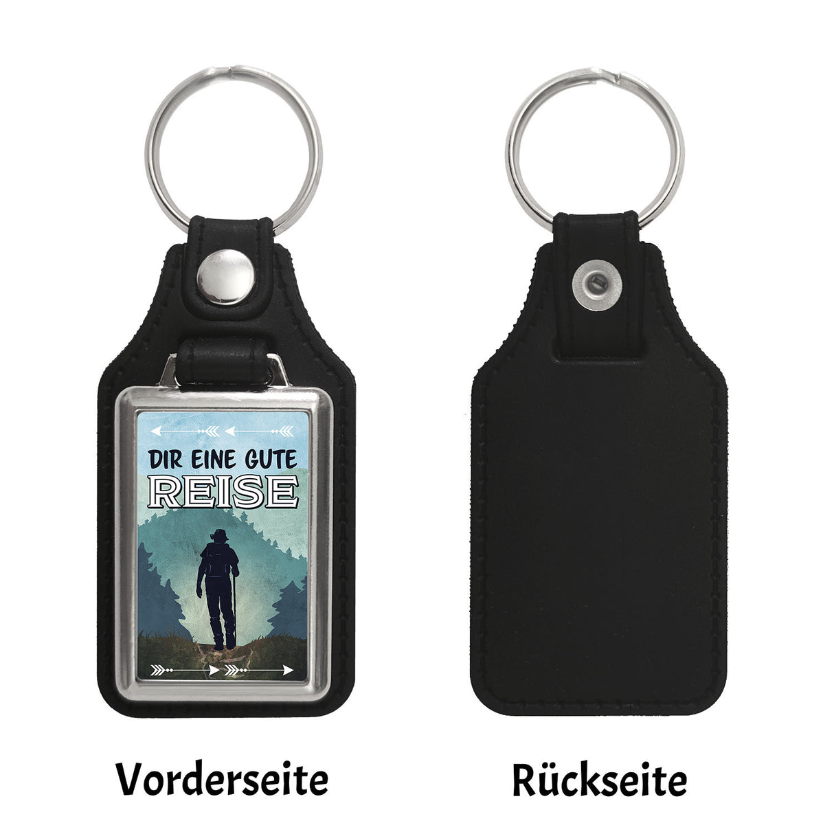 Dir eine gute Reise Schlüsselanhänger mit Wandermotiv