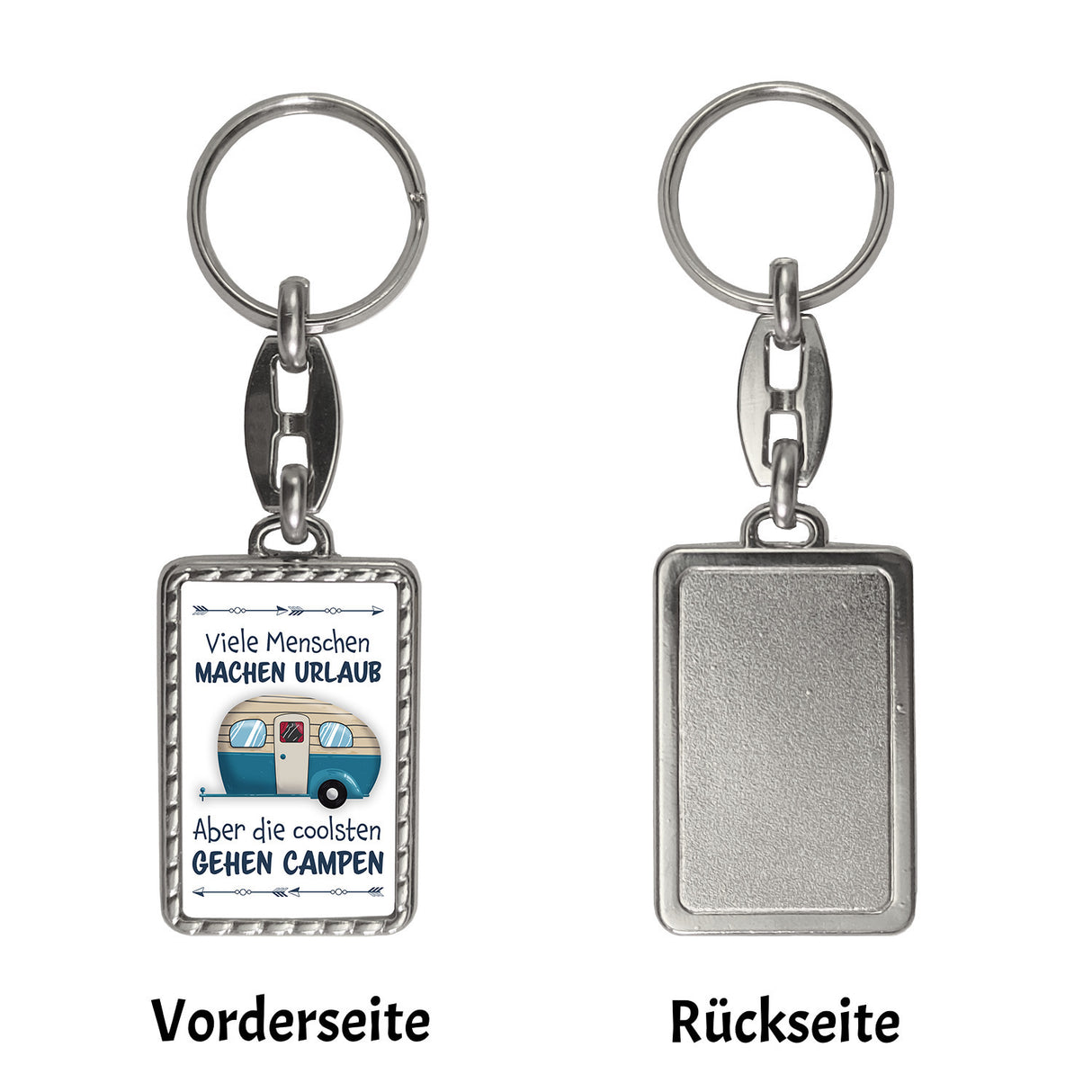 Die coolsten gehen campen Schlüsselanhänger mit Wohnwagen