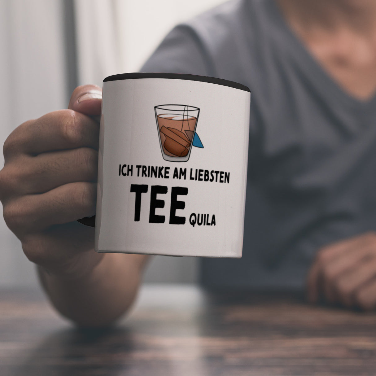 Ich trinke am liebsten Teequila Kaffeebecher