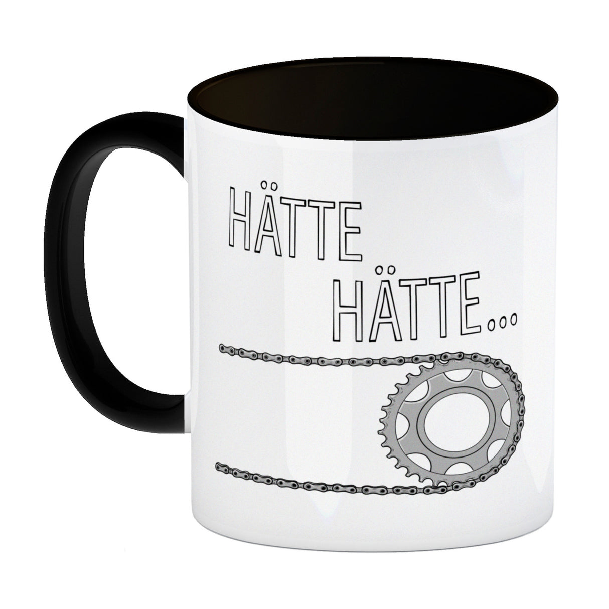 Hätte, Hätte ... Fahrradkette Kaffeebecher