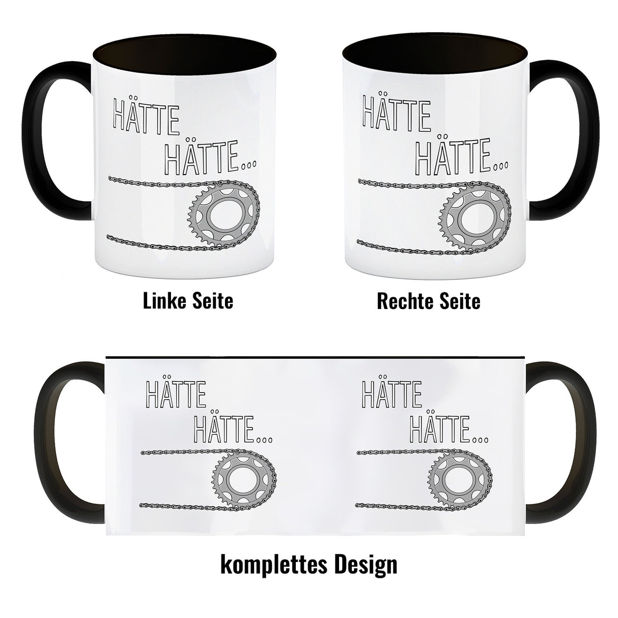 Hätte, Hätte ... Fahrradkette Kaffeebecher