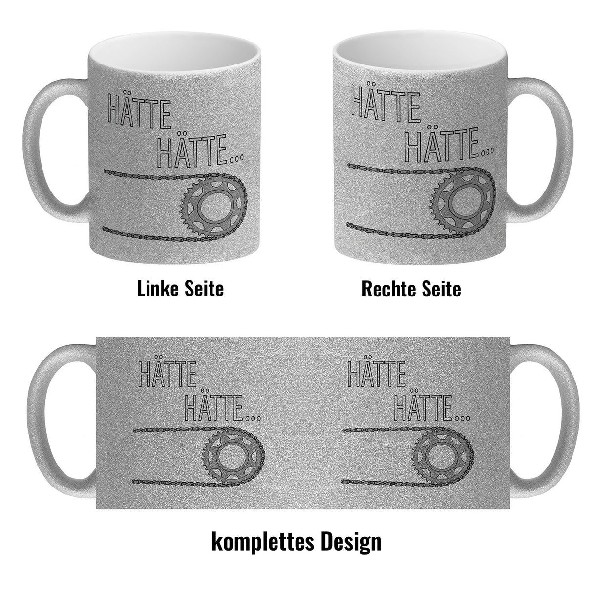 Hätte, Hätte ... Fahrradkette Kaffeebecher