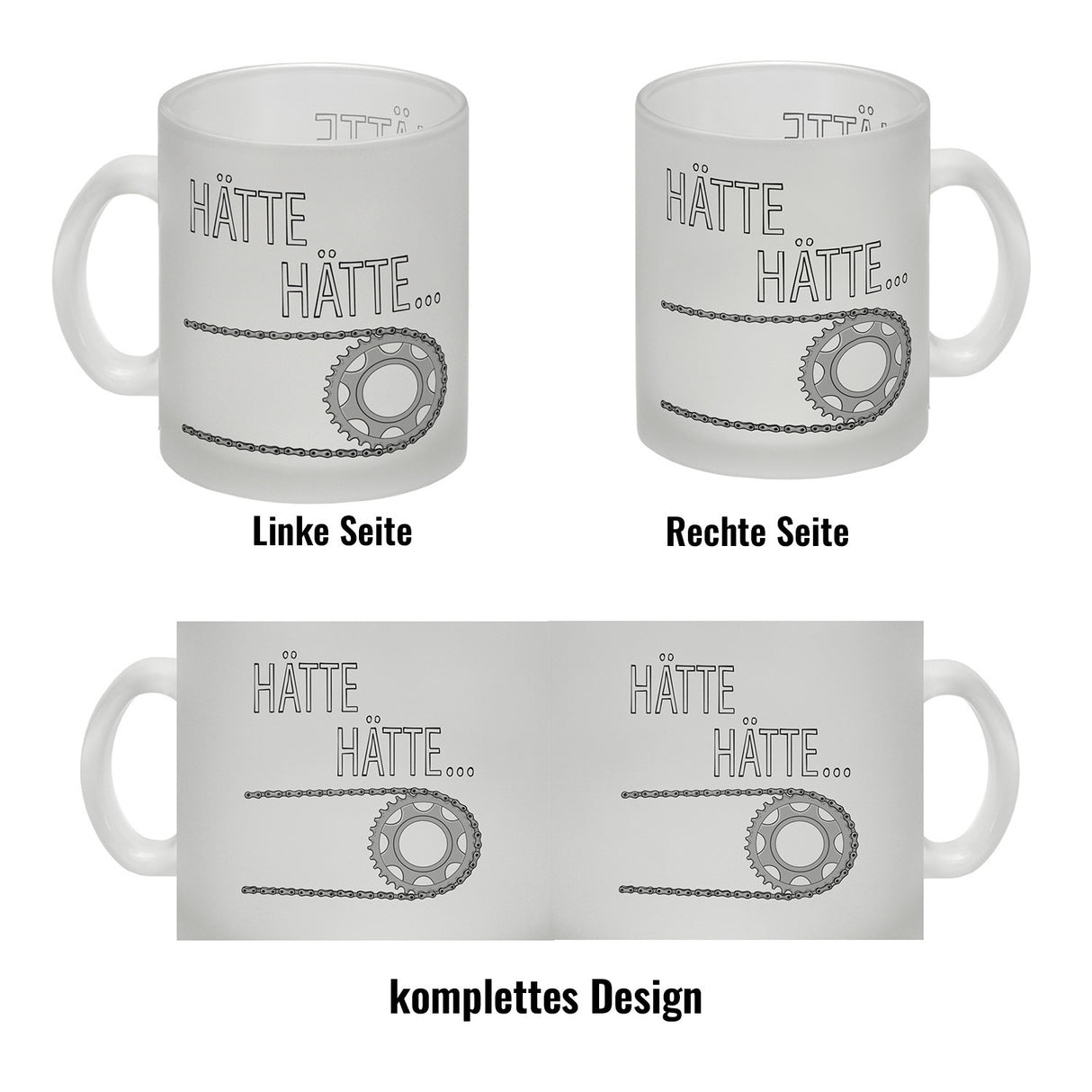 Hätte, Hätte ... Fahrradkette Kaffeebecher