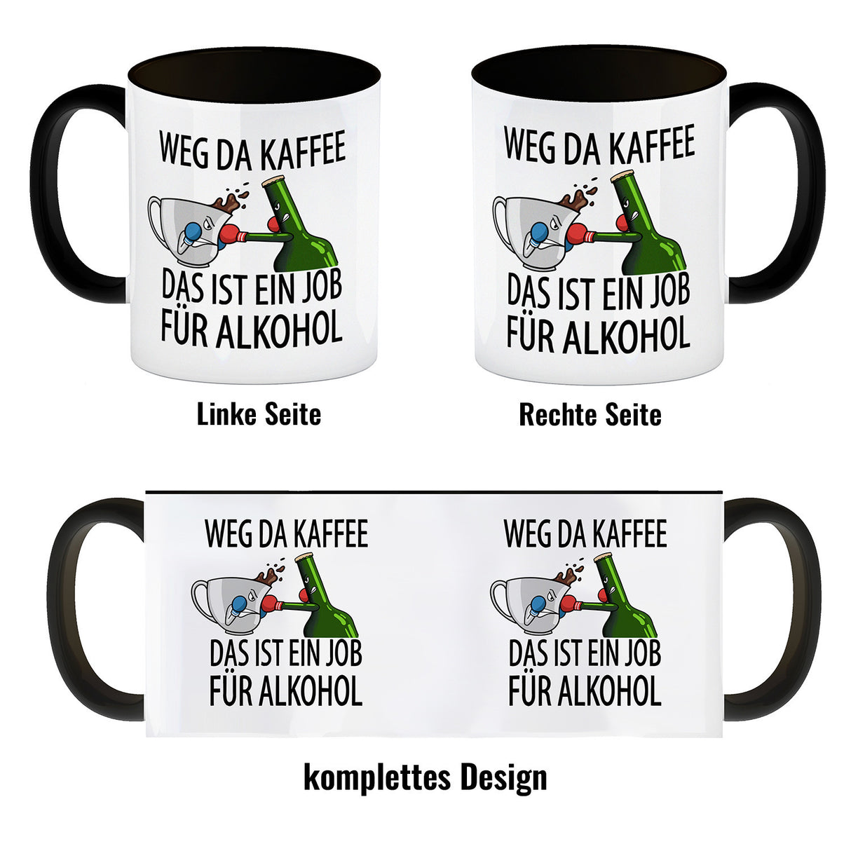 Weg da Kaffee das ist ein Job für Alkohol Kaffeebecher
