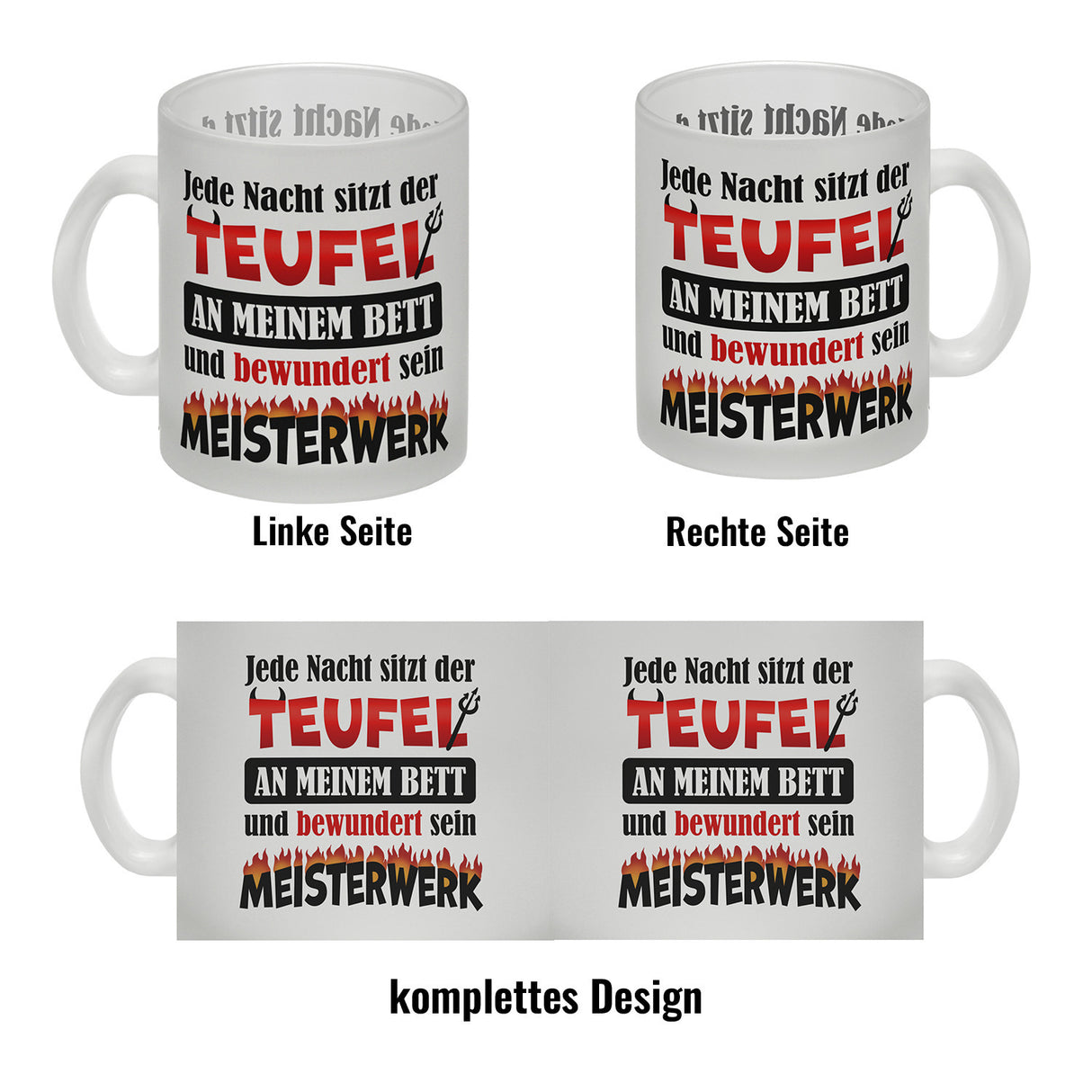 Jede Nacht sitzt der Teufel an meinem Bett… Kaffeebecher
