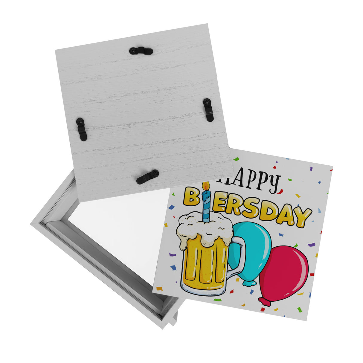Happy Biersday Spardose mit Bier und Ballons