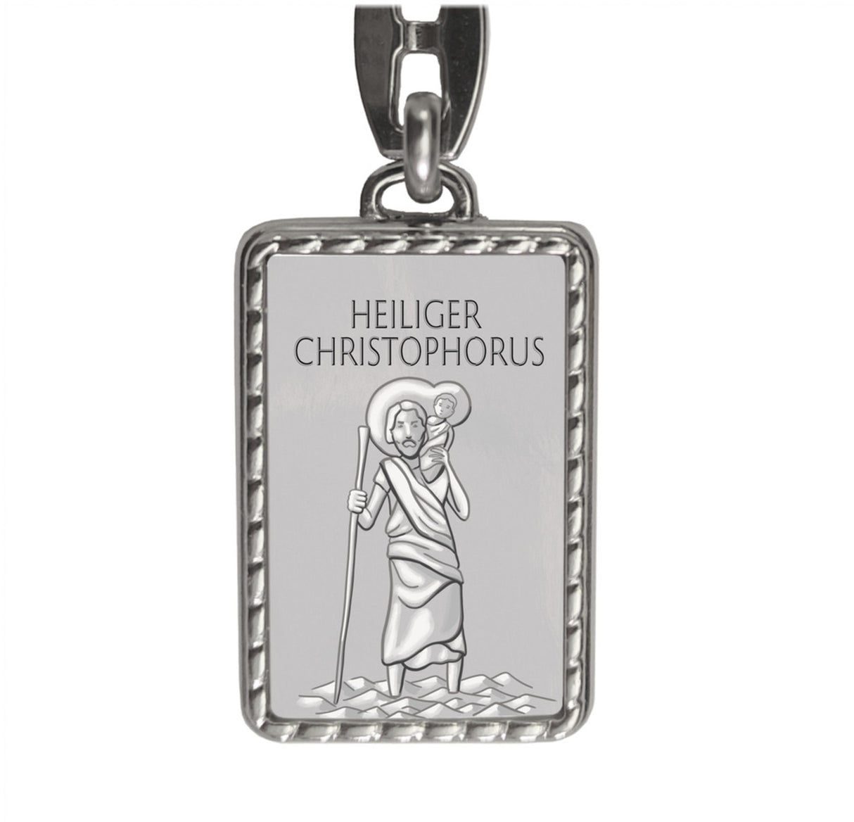 Heiliger Christophorus - Gute Fahrt farbig Schlüsselanhänger