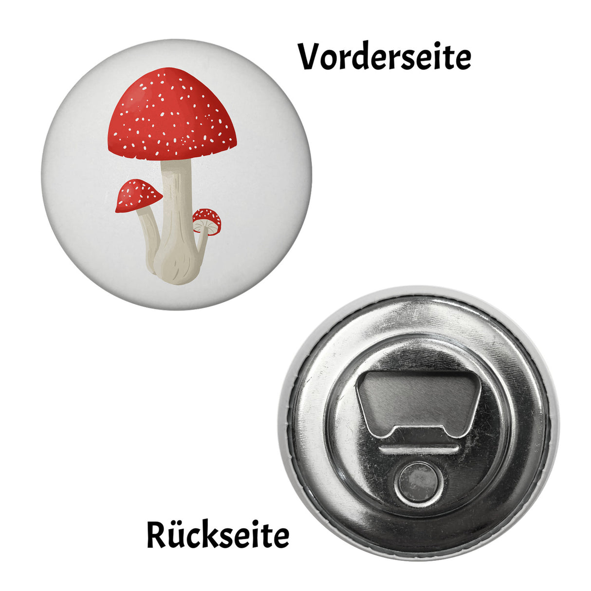 Viel Glück Kühlschrankmagnet mit Fliegenpilz