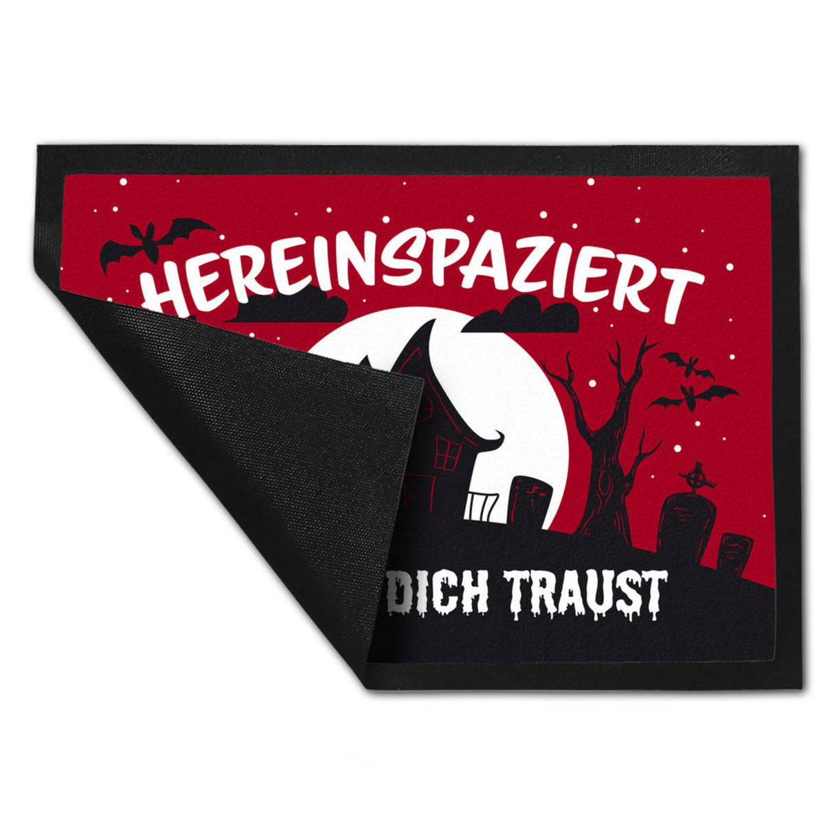 Hereinspaziert - wenn du dich traust Fußmatte für Halloween